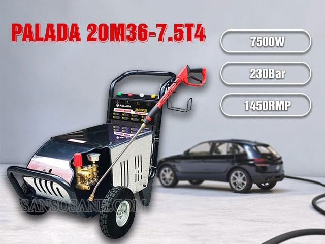 Máy xịt rửa xe cao áp Palada 20M36-7.5T4
