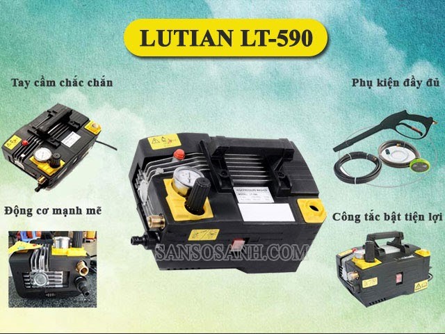 máy xịt rửa xe gia đình áp lực cao Lutian LT-590 giá tốt